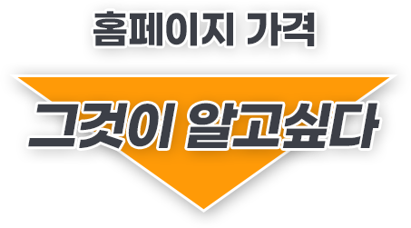 홈페이지가격, 그것이 알고싶다